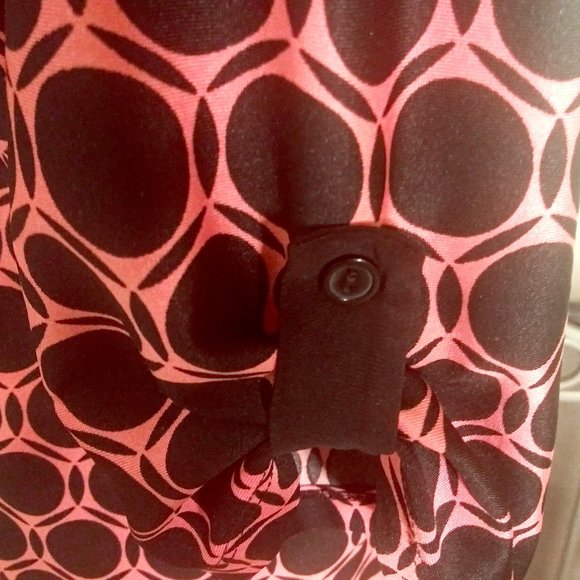 PerSeption Concept Orange and Black Pull-on Blouse, Size Large Blouse, Pullover - Picture 8 of 10